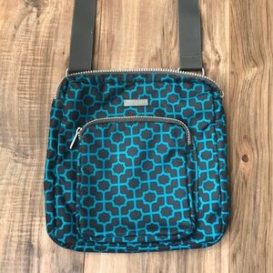 Blue and gray crossbody baggalini